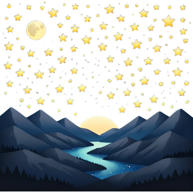 black sky at night emoji