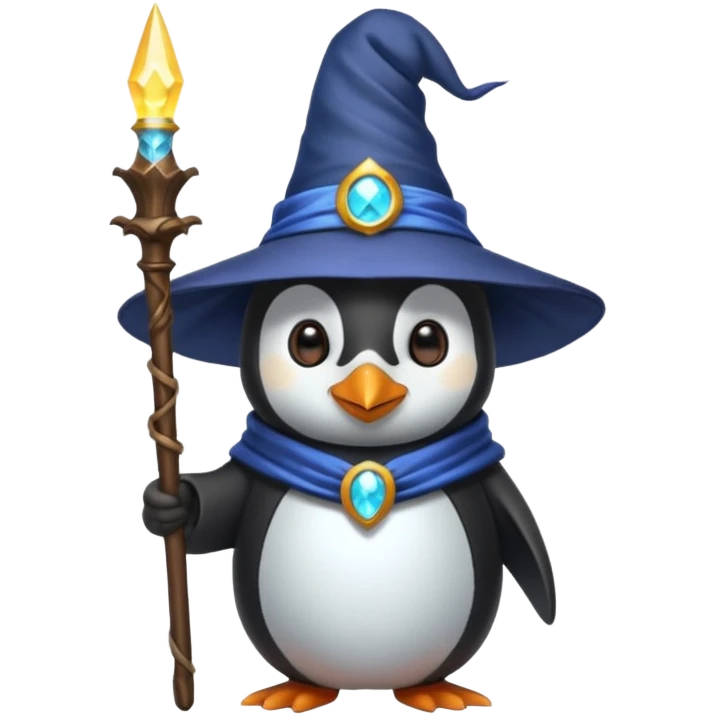 Penguin Wizard emoji