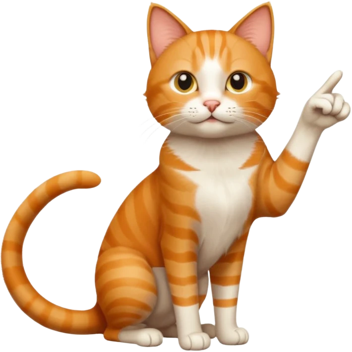 Cat that points right emoji