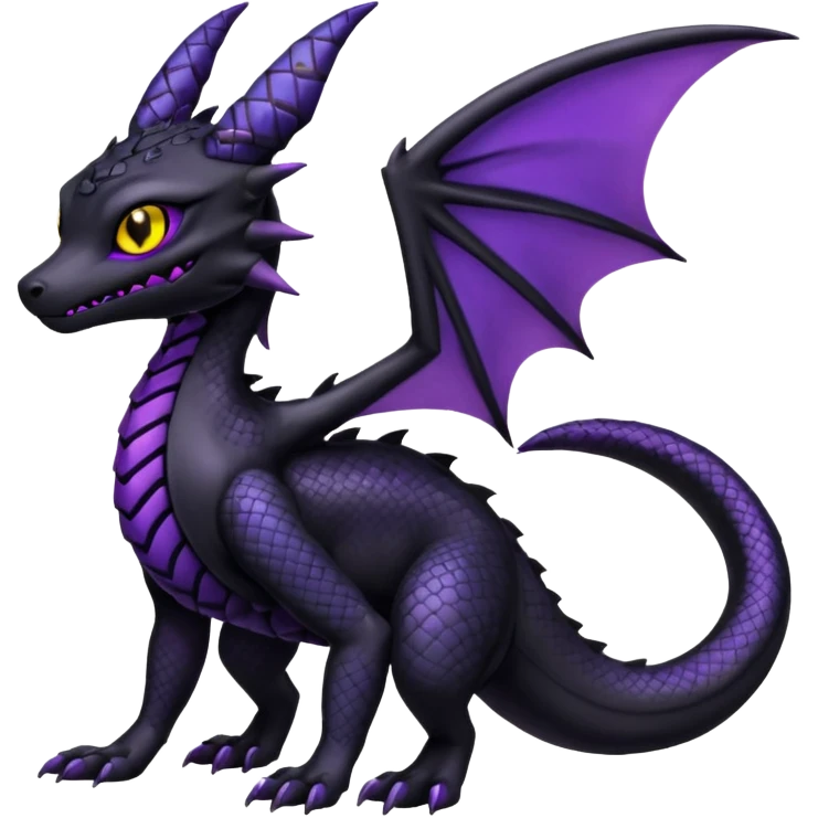 Evil Gothic Salandit-Umbreon-Fakémon-hybrid-creature (full body)  emoji