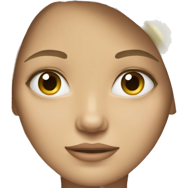 Long hair blonde grey eyes  emoji