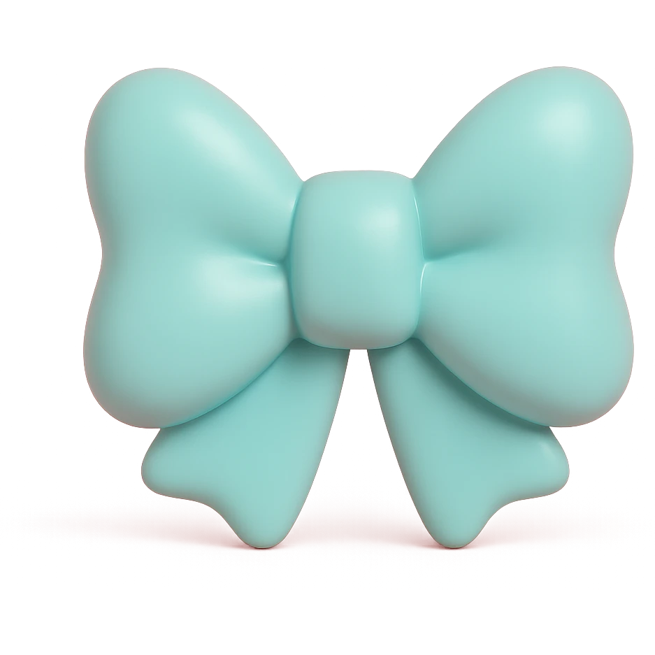 sparkly bow emoji