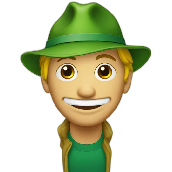 the münchner kindl with a frog face emoji