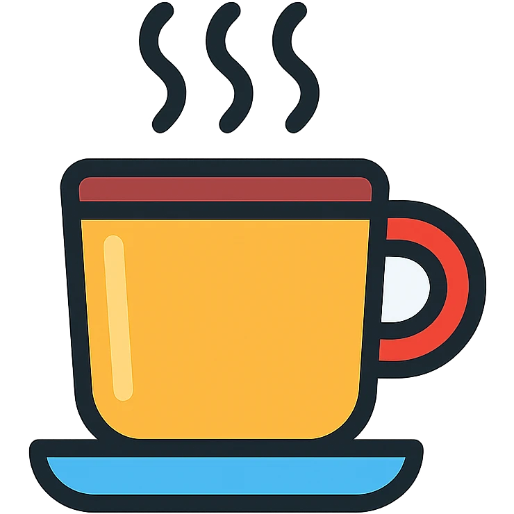 A coffee cup emoji