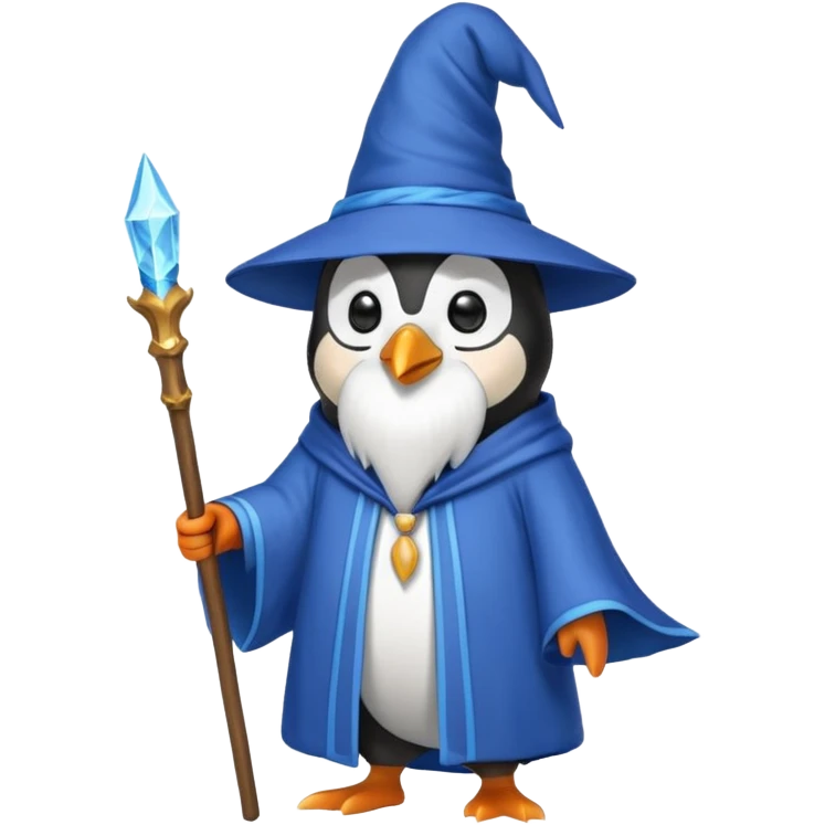 Penguin Wizard emoji