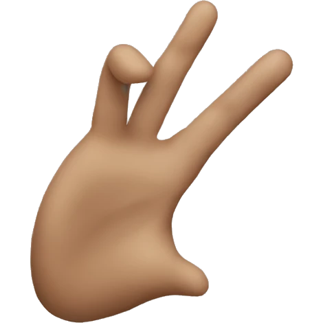 gesture a little emoji