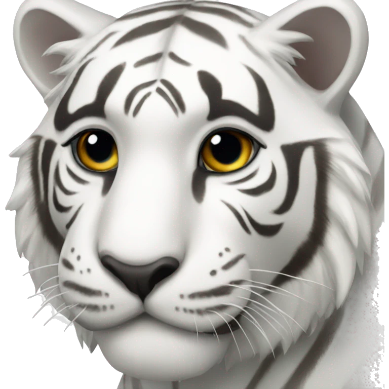 white tiger emoji