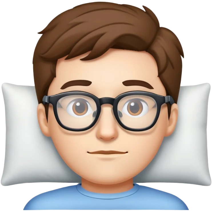 Nerd lying emoji