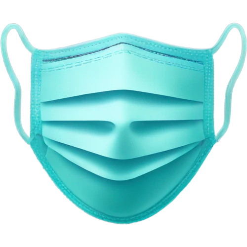 Antiseptic and medical mask emoji