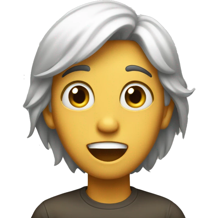 Surprised and happy emoji