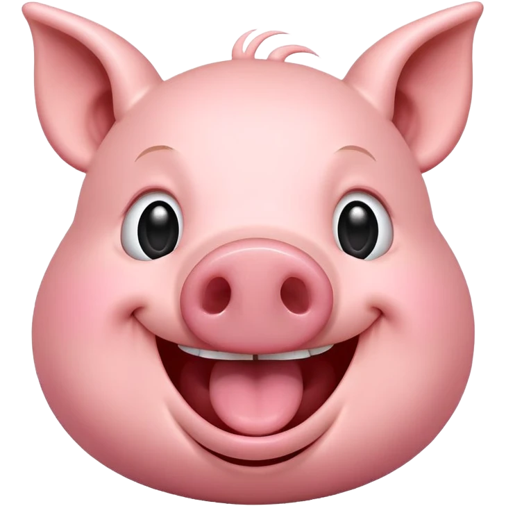 cochon qui rigole emoji