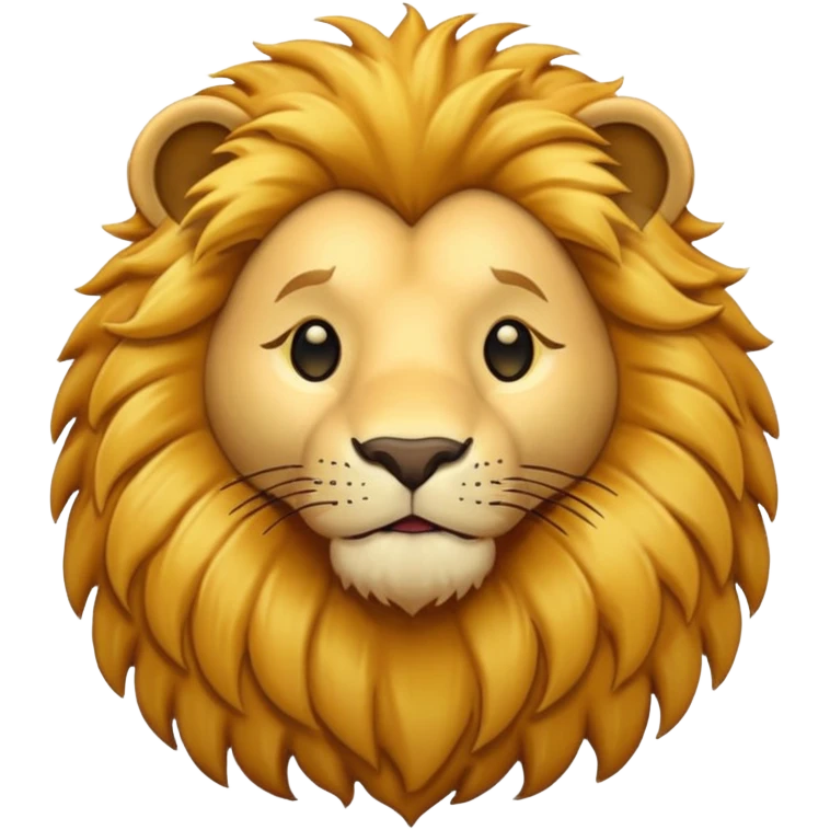 Plush lion emoji