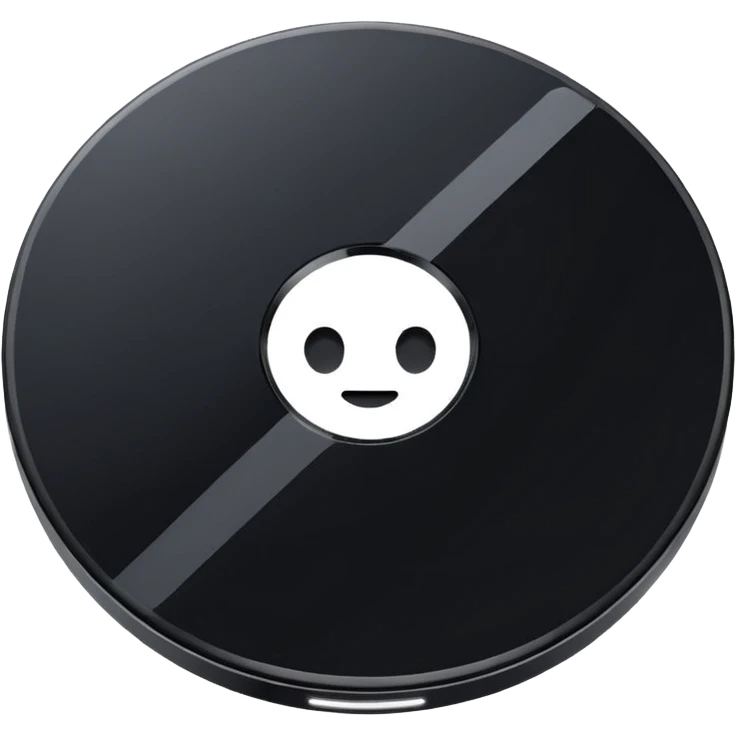 black computer disk emoji