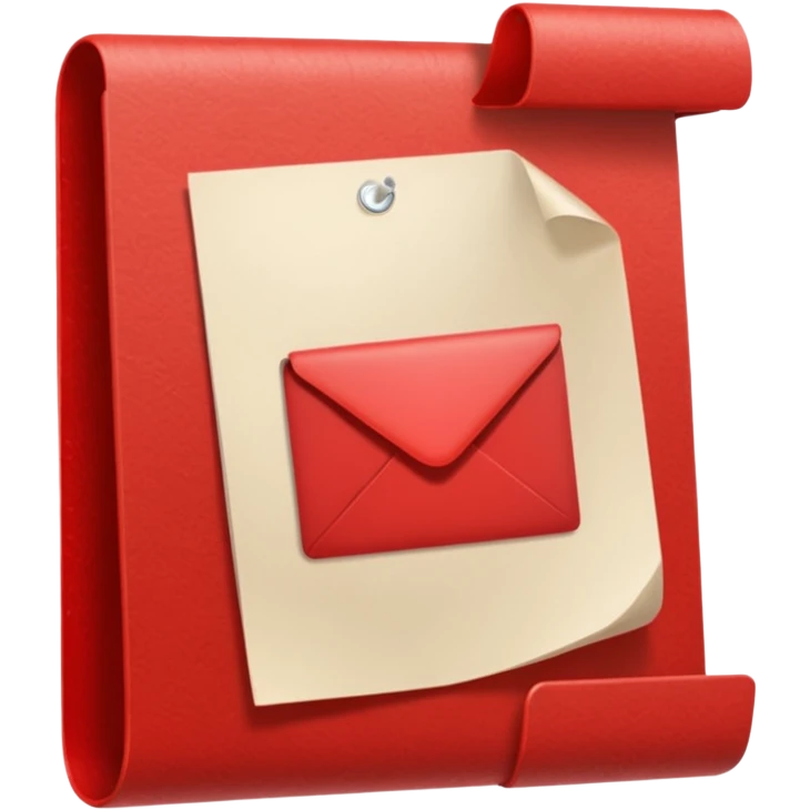 Office red document  emoji