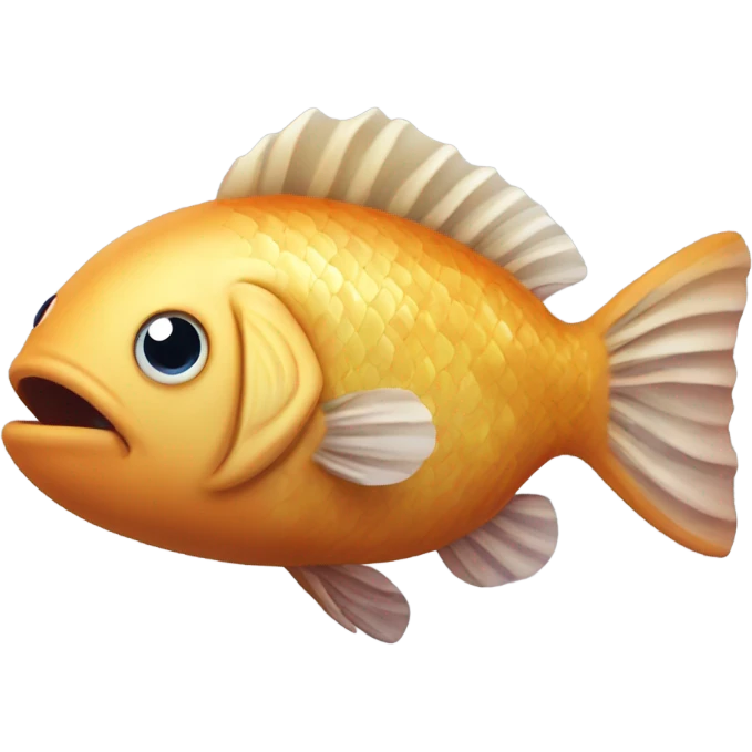 Flabbergasted fish  emoji