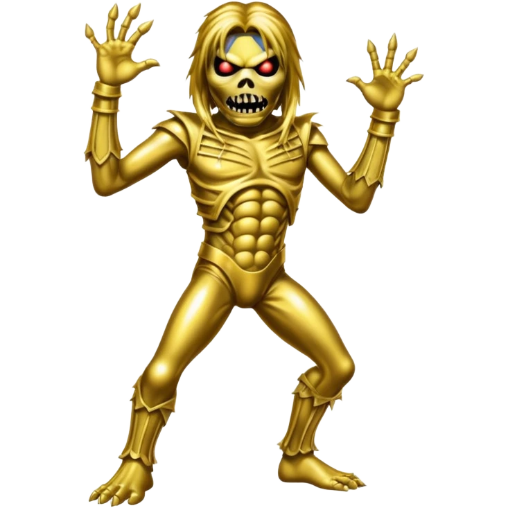 iron maiden monster eddie glamour sparkle dance emoji