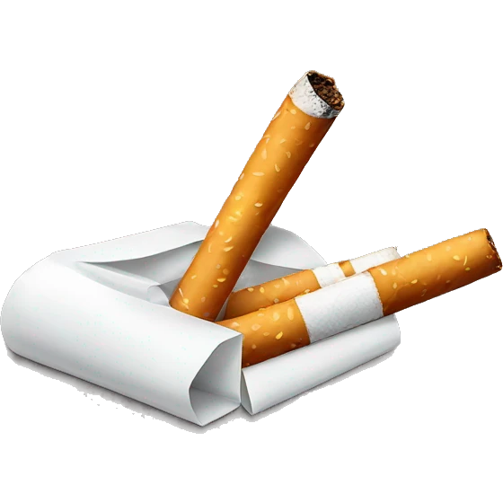 Cigarette, sleep and eat emoji