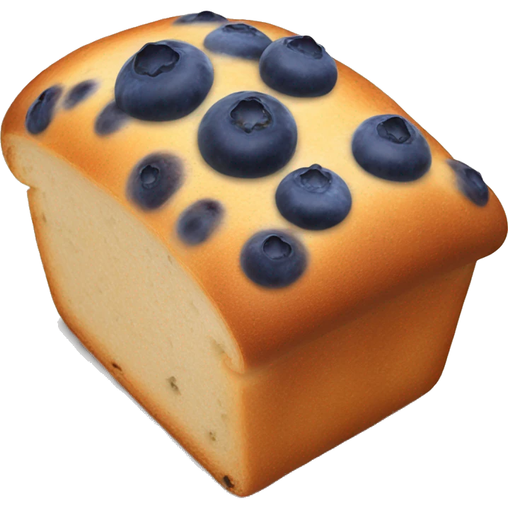 blueberry bread loaf emoji