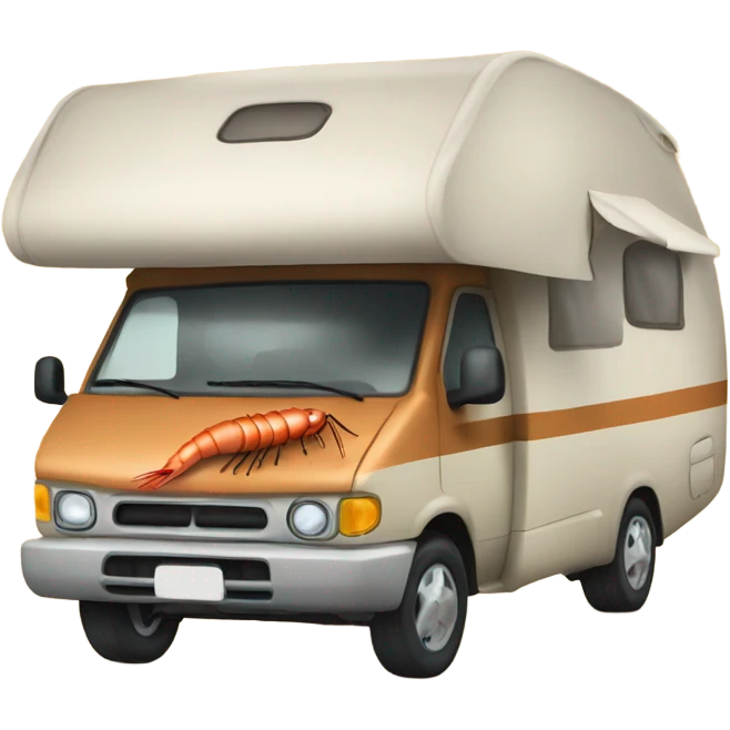 camping car shrimp emoji