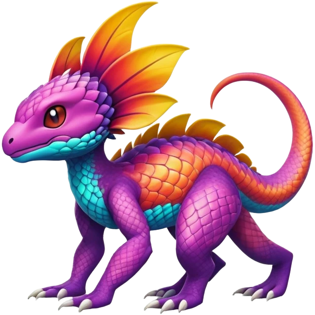 Exotic Tropical Pokémon-Fakémon-hybrid-creature (full body) emoji