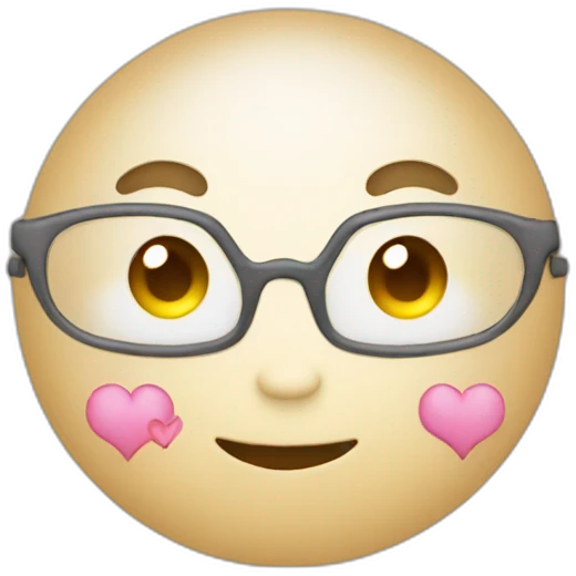 Chat avec un coeur emoji