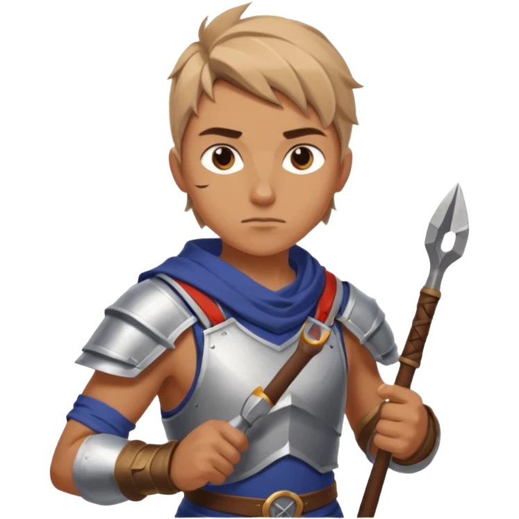 An emoji representing the "ironman challenge" for an Albion Online mmorpg character who crafts everything themselves the hard way, and does not buy or sell items in-game. Think of ironman marathons as a guiding principle. Less of the "iron", more of the marathons and hard work / effort. emoji