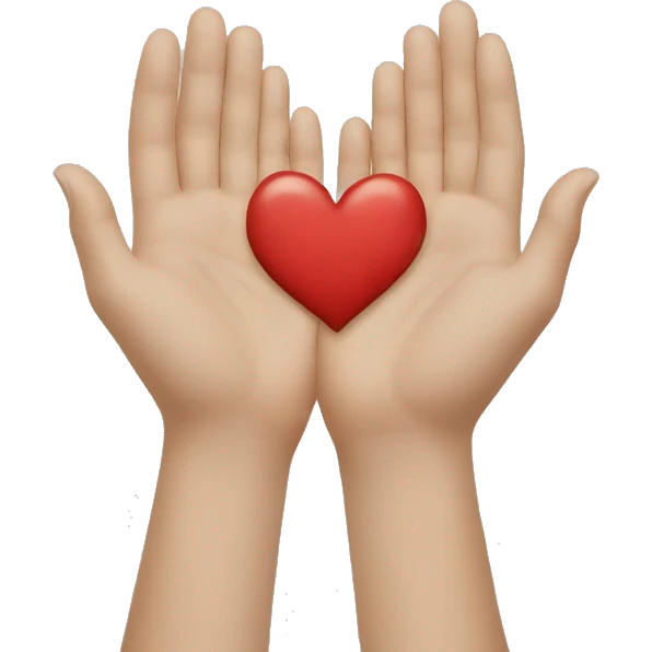 Hands make a Heart  emoji