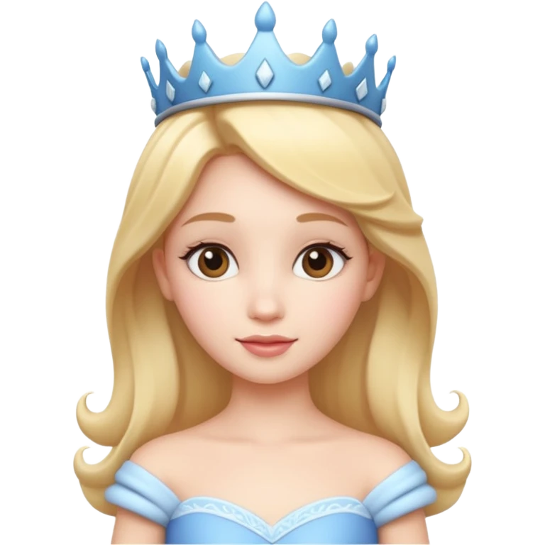 Creami bel la principessa cute e bella 3d emoji