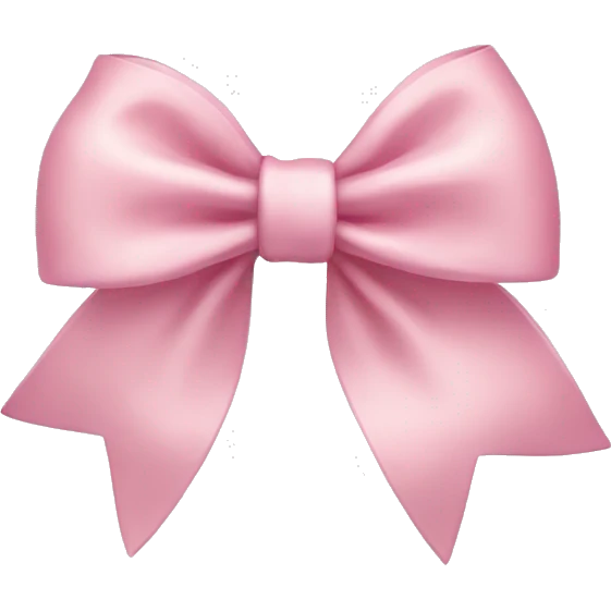 Light pink bow emoji