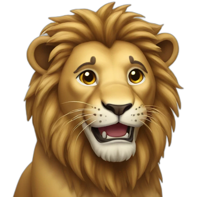 lion happy emoji