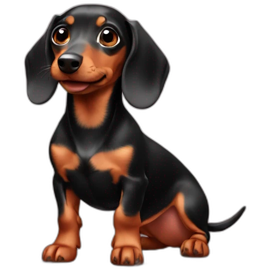 very cute mini dachshund emoji