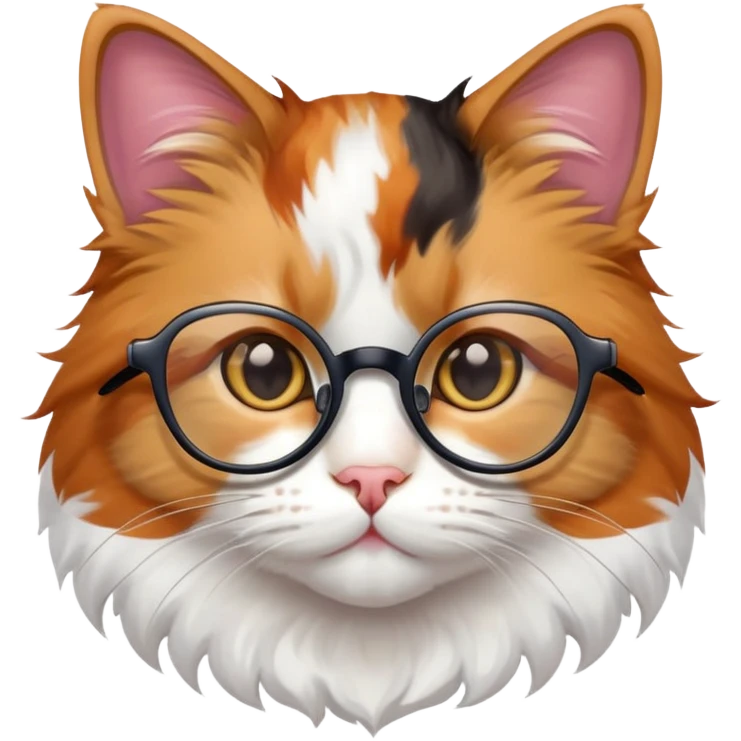 Cat with glasses emoji