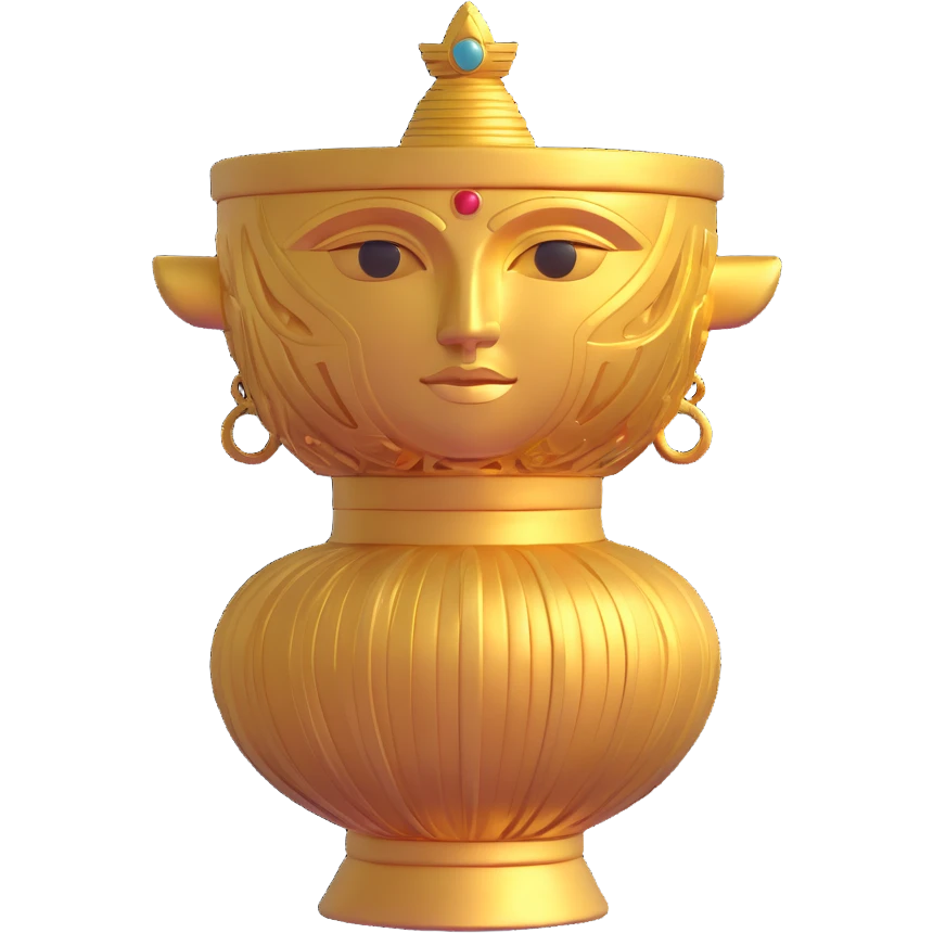 golden Anunnaki vessel, submerged, glowing accents emoji