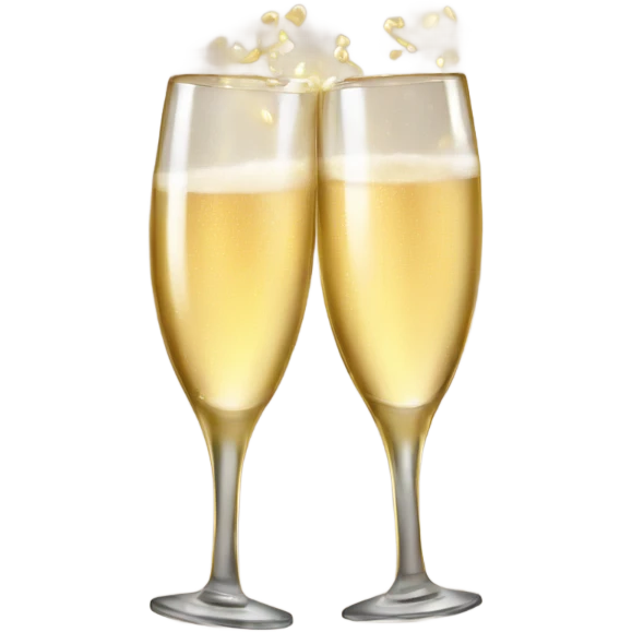 champagne heart emoji