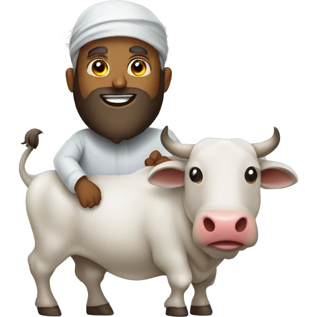 eid ul adha with bull emoji