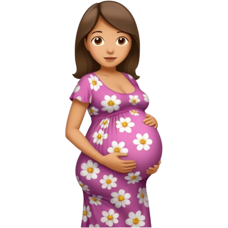 heavily pregnant woman with very very large overdue  quadruplets belly emoji