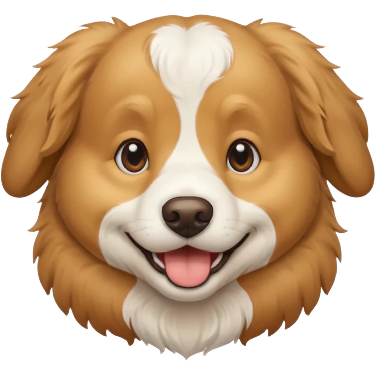 a cute dog emoji