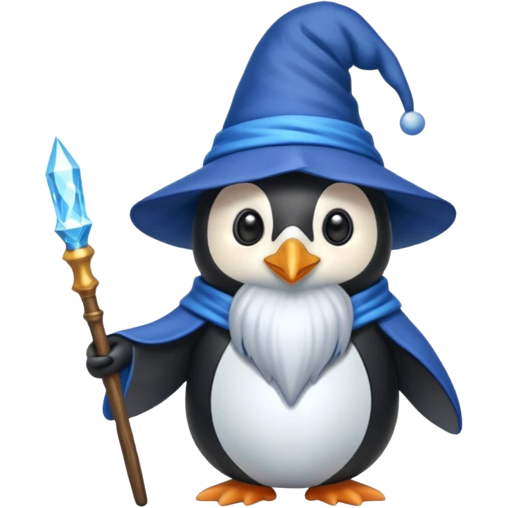 Penguin Wizard emoji