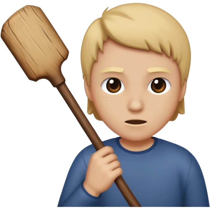 hitting you with a stick emoji