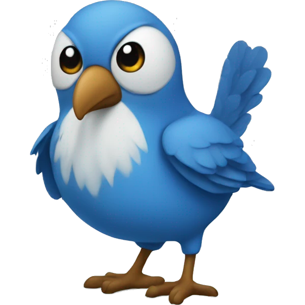 a blue birf emoji