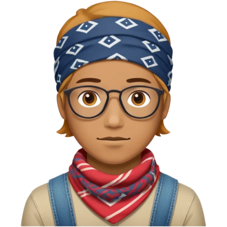 hipster bandana emoji