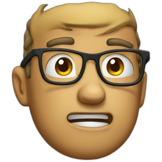 nerd-crying emoji
