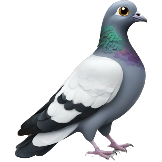 Pigeon picking grains  emoji