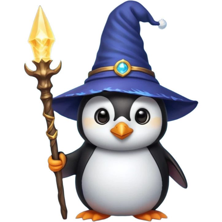 Penguin Wizard emoji