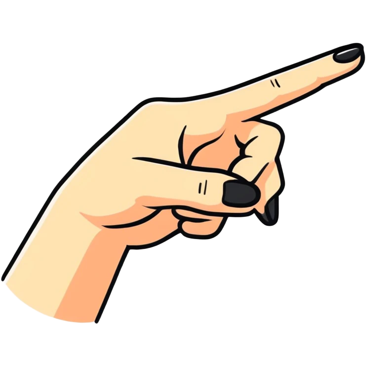 Pointing finger  emoji