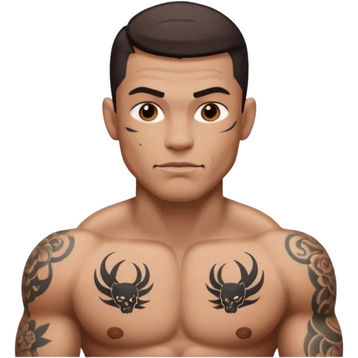 man have more tattoos on the body emoji