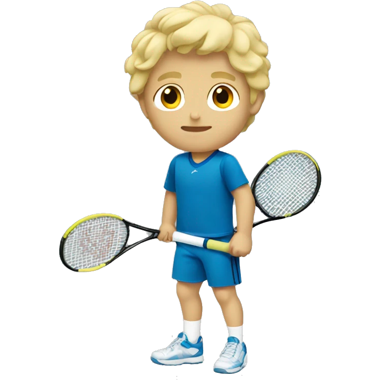 summer olympics blonde large boy tennis emoji