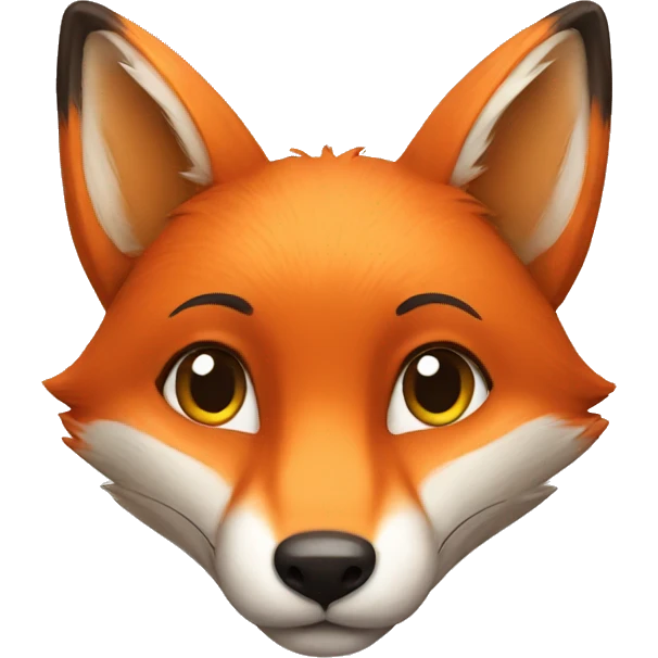 fox greeting with paws emoji