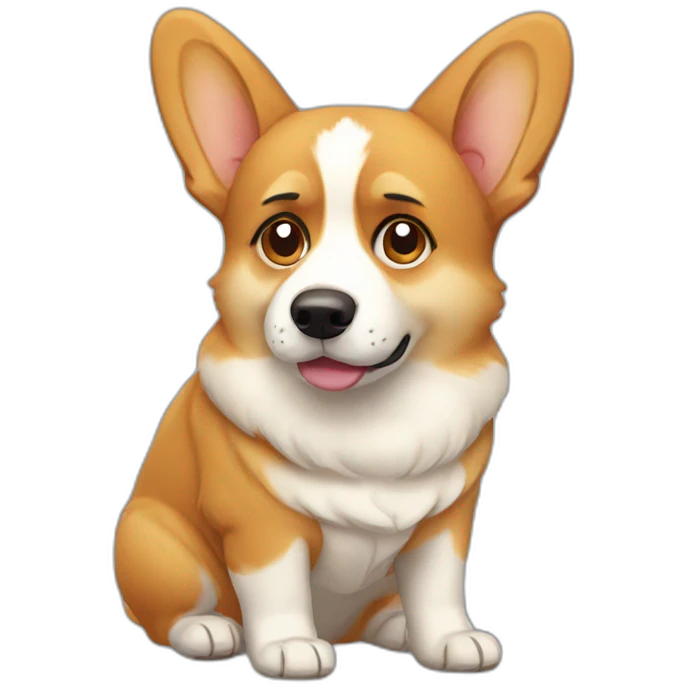 sad corgi emoji
