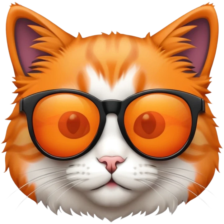 Cat wearing sunglasses emoji